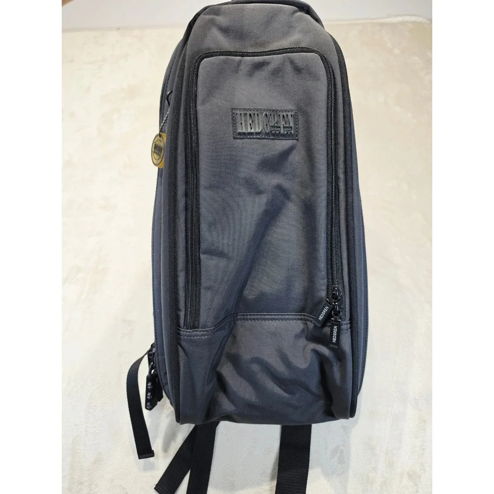 Hedgren Urban Gear Backpack Black Travel Hiking Daypack Multi Pocket Y2K